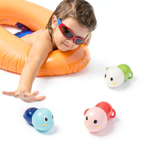 SEPHIX Wind Up Bath Turtle Toys Safe ABS Plastic Baby-5