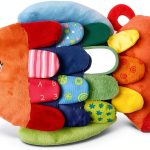 Melissa Doug Sensory Fish Toy Squeaking Crinkling Baby Play-0