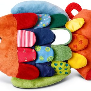 Melissa Doug Sensory Fish Toy Squeaking Crinkling Baby Play-0