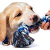 TLAZZ Dog Rope Toy Cotton Tug Chew Dental Cleaning Medium-4