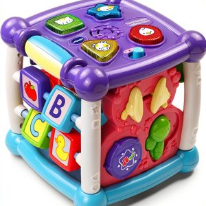 VTech Activity Cube Toddler Learning Toy Purple Educational-0