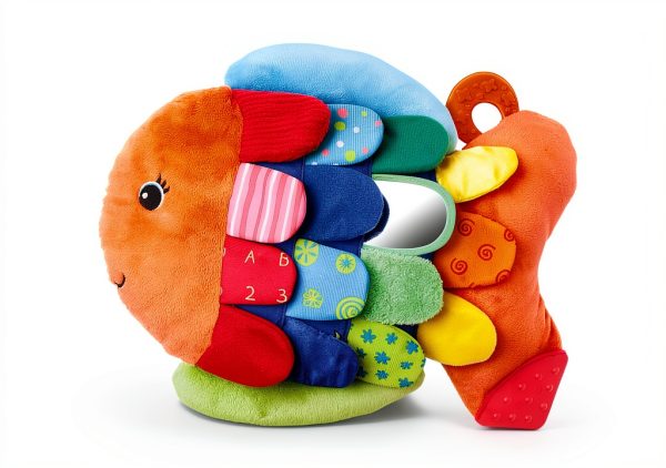 Melissa Doug Sensory Fish Toy Squeaking Crinkling Baby Play-4