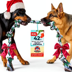 Pacific Pups XXL Dog Rope Toy Cotton Tug of War for Large-0