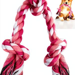 SZEE Dog Rope Toy Natural Cotton Chew Teeth Cleaning-0