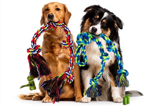 Eefitoys Dog Rope Toys Durable Cotton Tug of War Set-0