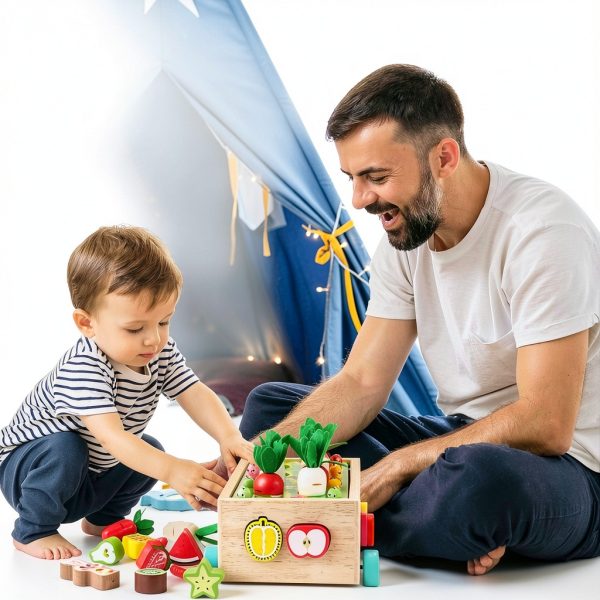 KMTJT Montessori Wooden Sorting Toy Educational STEM Toddler-5