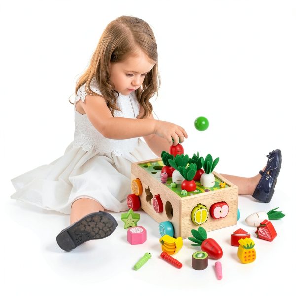 KMTJT Montessori Wooden Sorting Toy Educational STEM Toddler-4