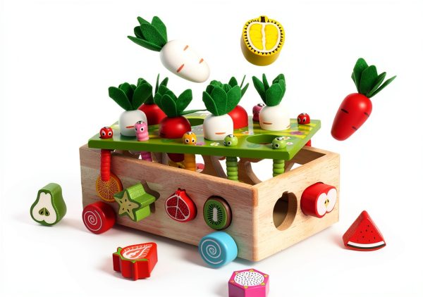 KMTJT Montessori Wooden Sorting Toy Educational STEM Toddler-2