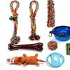 XLMYS Dog Rope Toys Chew Proof Interactive Play Set-5