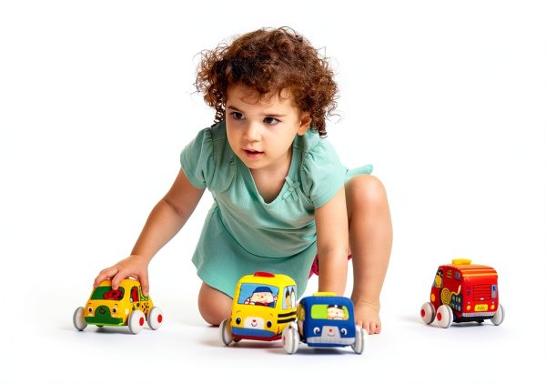 Melissa Doug Soft Toy Cars Pull Back Vehicles Toddler Play-1