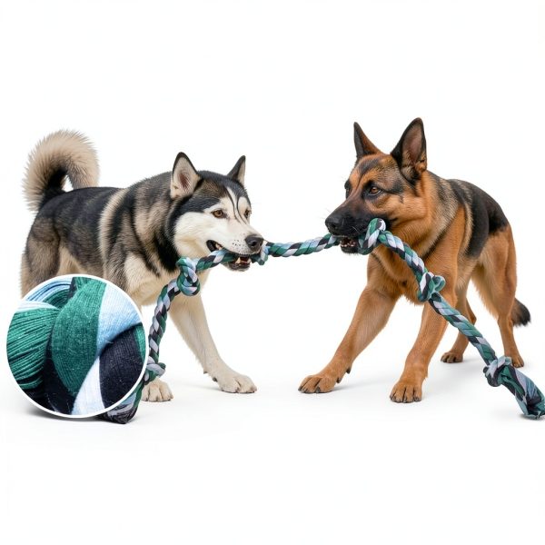 Pacific Pups XXL Dog Rope Toy Cotton Tug of War for Large-2
