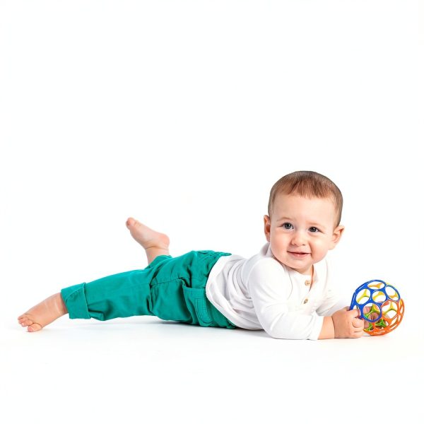 Oball Baby Toy Ball BPA Free Flexible Grip Red Yellow-2