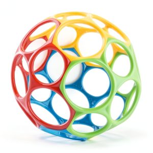 Oball Baby Toy Ball BPA Free Flexible Grip Red Yellow-0