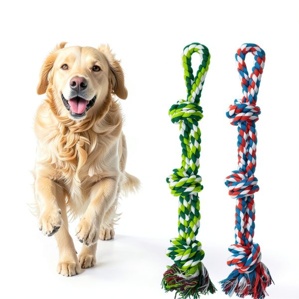GASAPET Dog Rope Toys Durable Cotton Chew Tug Play-1