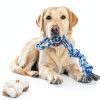 TLAZZ Dog Rope Toy Cotton Tug Chew Dental Cleaning Medium-2