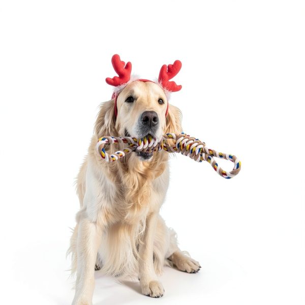 REFEVENO Dog Rope Toy Durable Cotton Chew Teeth Cleaning-5