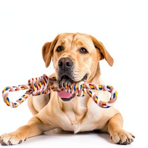 REFEVENO Dog Rope Toy Durable Cotton Chew Teeth Cleaning-0