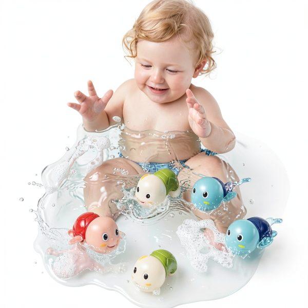 SEPHIX Wind Up Bath Turtle Toys Safe ABS Plastic Baby-1
