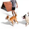 Dewonch Dog Flirt Pole Stainless Steel Rope Toy Exercise-2