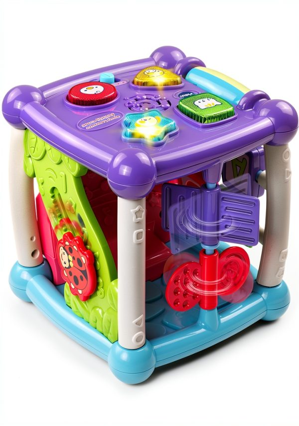 VTech Activity Cube Toddler Learning Toy Purple Educational-1