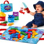 CubicFun Montessori Fishing Toy Felt Stacking Toddler Game-0