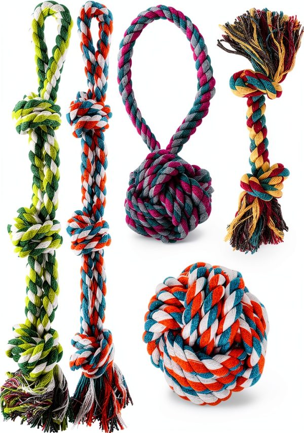 GASAPET Dog Rope Toys Durable Cotton Chew Tug Play-0