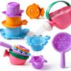 Fajiabao Bath Toys BPA Free Stackable Cups Water Play-0