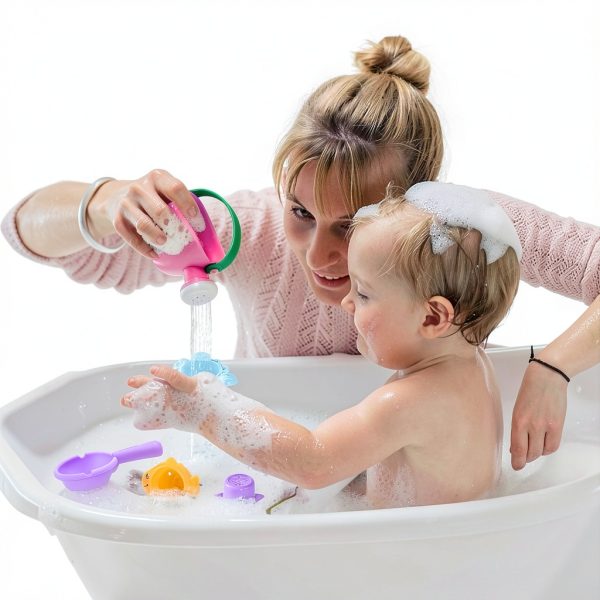 Fajiabao Bath Toys BPA Free Stackable Cups Water Play-4