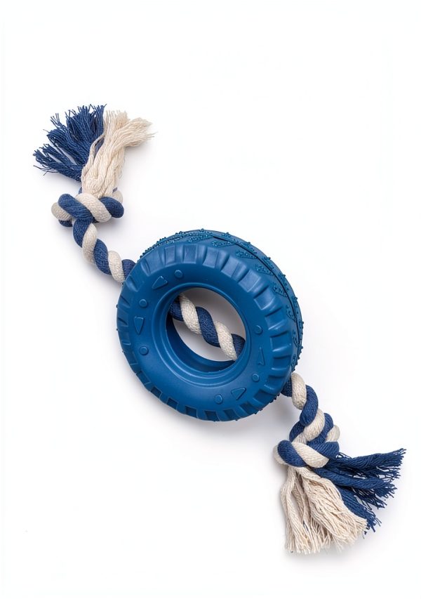 Pet Passion Dog Rope Toy Organic Cotton Tug Fetch-1