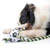 QDAN Dog Rope Toys Interactive Soccer Ball Durable Cotton-5
