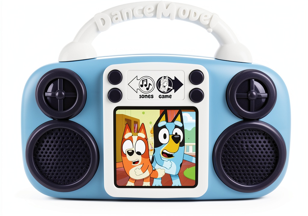 Bluey Musical Toy KIDdesigns Game Mode Lights Songs Toddler being used by children during playtime