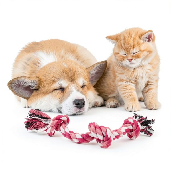 SZEE Dog Rope Toy Natural Cotton Chew Teeth Cleaning-6
