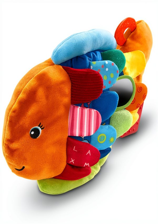 Melissa Doug Sensory Fish Toy Squeaking Crinkling Baby Play-3