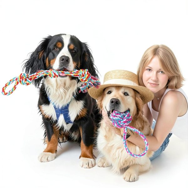 GASAPET Dog Rope Toys Durable Cotton Chew Tug Play-5