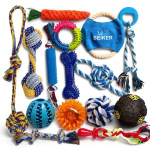 Beiker Dog Rope Toys 15 Pack Chew Teething Interactive Play-0