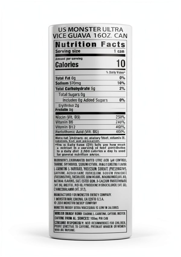 Monster Energy Ultra Vice Guava Zero Sugar Drink-4