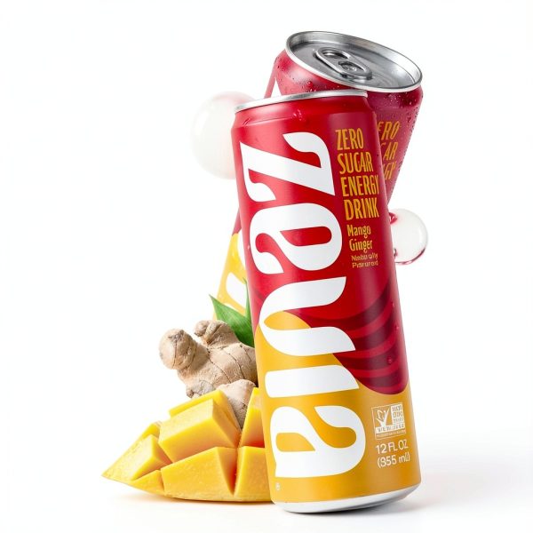Zevia Zero Sugar Energy Drink Variety Pack 12oz Cans Natural Stevia-2