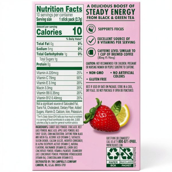 Campbell's Strawberry Lemonade Energy Drink Powder-7