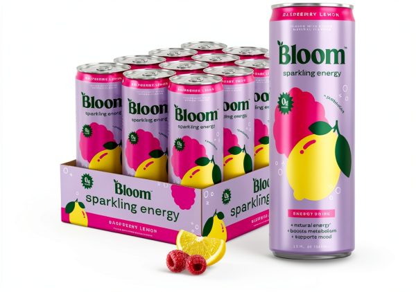 Bloom Sparkling Energy Drink 12 Fl Oz Zero Sugar Natural Caffeine-0