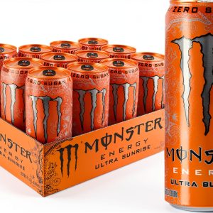 Monster Energy Ultra Sunrise 10.5 Ounce Pack of 12 Zero Sugar-0