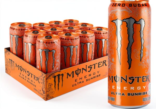 Monster Energy Ultra Sunrise 10.5 Ounce Pack of 12 Zero Sugar-0