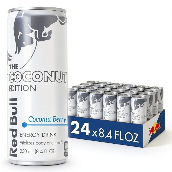 Red Bull Coconut Edition Berry Energy Drink 24 Pack 8.4 oz Cans-0