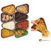 Pizza Storage Container Perfect Pizza Pack™ Reusable 5‑Tray Set Red-8