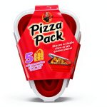 Pizza Storage Container Perfect Pizza Pack™ Reusable 5‑Tray Set Red-0
