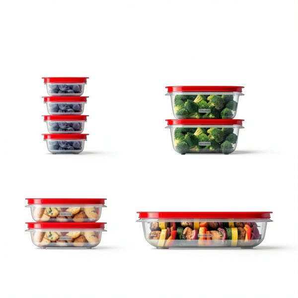 Rubbermaid EasyStore Large Containers 18-Piece Food Storage Set-5