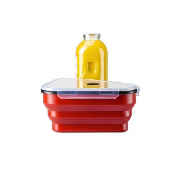 Pizza Storage Container Perfect Pizza Pack™ Reusable 5‑Tray Set Red-2