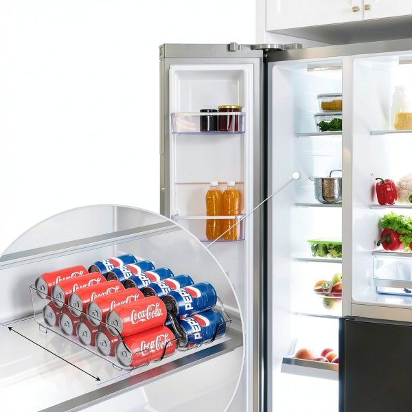 Simple Houseware Soda Can Organizer & Dispenser Set of 2-2