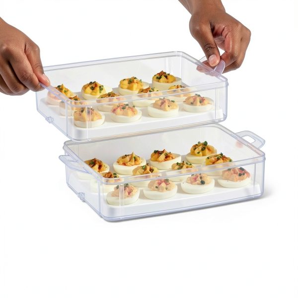 Snapware 2-Layer 24-Egg Carrier with Detachable Lids Microwave Safe-3