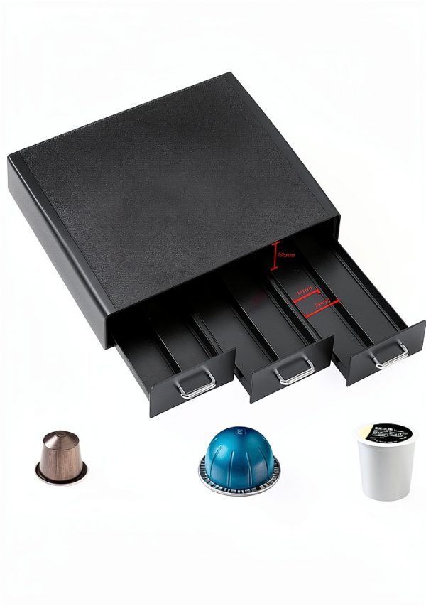 Amazon Basics Pod Storage Drawer for K-Cup Pods 36 Capacity Black-4