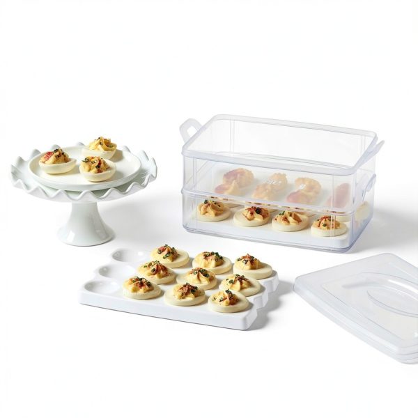 Snapware 2-Layer 24-Egg Carrier with Detachable Lids Microwave Safe-4